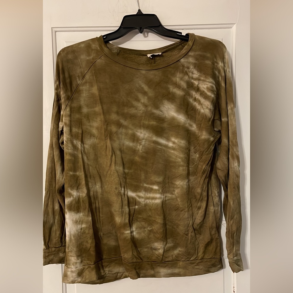 Olive Tie Dye Top
